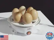 Mini Rapid Egg Cooker, 3 ways to cook - Steam, Poach, or Scramble. Easy to Pe