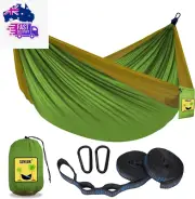 Camping Hammock Double & Single Portable Hammocks with 2 Tree Straps, Great for