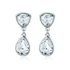 Effusion Pierced Earrings With Swarovski Crystals Wgp MYJS Bridal