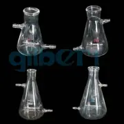 125-2500ml Borosilicate Glass Filtering Flask Lab Bottle 10mm Vacuum Adapter