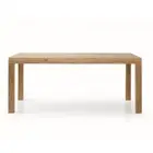 Extendable Table Modern Rectangular Oak Hall Lunch Office Design