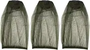 Beavorty 3pcs Anti mosuito net Neck Warmer Hood net mesh face net Netting Outdoor Net Cap Head Net Anti Mosuito Head Net mask Field Travel