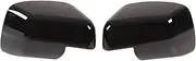 1 Pair Door Rear View Mirror Cover Side Glossy Black Wing Mirror Cap Replacement ForDiscovery