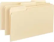 Business Source Manila Interior Filing Folders, Legal Size Folder, 8 12'' x 14'' Sheet Size (43560)