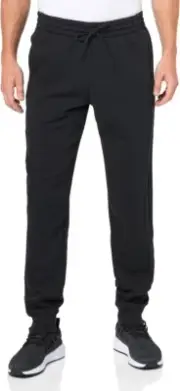 adidas men Essentials French Terry Tapered Cuff 3-Stripes Pants Size 4XLT Tall