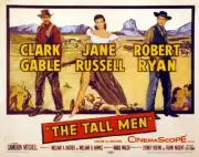 The Tall Men poster Clark Gable Jane Russell Robert Ryan 1955 Old Movie Photo