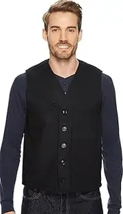 [Filson] Mens Mackinaw Wool Vest Navy Medium, Navy, Medium