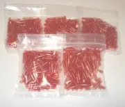 500 Red 22-18 Gauge Butt Connectors Electrical Wire Terminals Splice Car Wiring