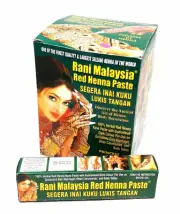 RANI Nail Henna Tattoo Paste Herbal Red Henna Kone Paste hand n body Henna 30g