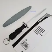 Knife Sharpener Steel Bar + Sharpening Stone - Brand new