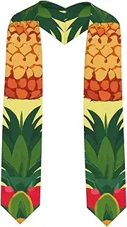 [EdWal] Pineapple print Graduation Stole and Sash Class for Unisex Adult Honor Stole Honor Stole of 2025