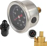 [Generic] Oil Pressure Gauge – Mechanical Analog Pressure Meter for Engines and Vehicles | High Accuracy Display, Build for Cars, Trucks, and Motorcycles, Ideal for Performance Monitoring and Diagn
