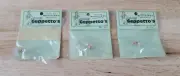 Vtg Gepetto's DOLLHOUSE MINIATURES Lot of 3-1.25" GLASS BOTTLES Cork Stopper NIP