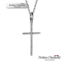 在飛比找PChome24h購物優惠-PERKINS 伯金仕 十字架系列 14K金鑽石項鍊