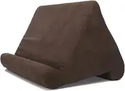 Sponge Pillow Tablet Holder Fit for iPad Samsung Huawei Tablet Holder Mobile Phone Support Pillow Multi-Angle Reading Stand(Brown)