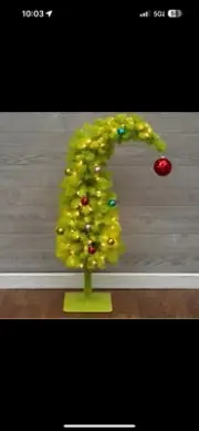 Whimsical Pre-Lit Christmas Tree - 3 ft In Hand Ready To Ship Asap Will Go Fast