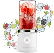 Blend In® Blender 2.0 - Smoothie Maker, USB Stand Mixer, Mini Mixer To Go with Drinking Cup - Also Perfect as Protein Powder Shaker or for Green Smoothies - Borosilicate Glass Cup with Twist Off Lid