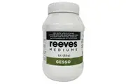 Reeves Gesso Primer For Use With Acrylic Drawing Premium Arts Crafts Painting 1L