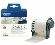 Brother GENUINE 22113 DK-22113 Continuous Film Tape Black on Clear 62mm x 15m