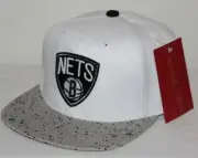 Mitchell & Ness BROOKLYN NETS Adjustable Snapback Hat Cap CEMENT TOP OREO *H2
