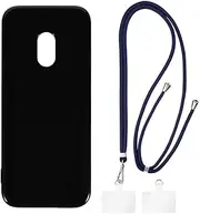 Crossbody/Neck Strap TPU Phone Case Combo Compatible with Nokia 225 4G 2024, Shockproof Protective Cover with Adjustable Lanyard