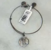 Alex & Ani NWT Adjustable Bracelet Initial U Antique Silver