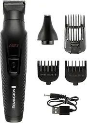 Remington Multi-Grooming Kit for Men Graphite G10 (5 Attachments inculded, Beard Trimmer, Body, Nose & Ear Trimmer, Hair Clipper, Self-sharpening blades, Waterproof, 40 min. runtime) PG2100