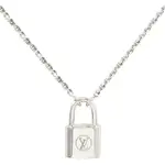 LV Q93559 SILVER LOCKIT 限量款經典LOGO鎖頭純銀吊墜.銀