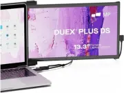 Duex Plus DS Mobile Pixels Portable Monitor for Laptop, 13.3" FHD IPS 1080P