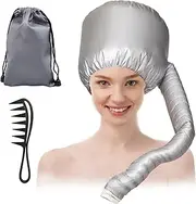 Drying Caps for Hair, Diffuser Cap, Hair Dryer Cap, Curls, Bonnet Hair Dryer Attachment, Quick Dry Hair, with Comb, Storage Bag, for Hair Styling, Deep Care and Drying