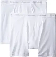 Calvin Klein Men's Big-Tall 2 Pack Cotton Classics Boxers Brief - White