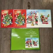 Vintage Hallmark Disney Christmas Cards Boxed 15 Count 3 Designs Mickey & Friend