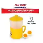 Popular Half Boiled Egg Maker Quick & Easy for 4 Big Eggs, BPA free plastic