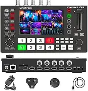 CINETREAK Cinelive C2S HDMI & SDI 5.5'' Screen Multi-Format PTZ Control Video Switcher Mixer with REC, Playback, Micro Media,Vertical Livestream （NDI updatable）