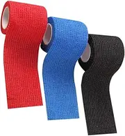 Healeved 3pcs Self-adhesive Elastic Wrap Bandage Vet Wrap Tape for Dogs Compression Elastic First Aid Tapes