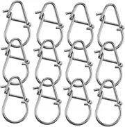 ifundom 100pcs Lure Tools Fly Fishing Accessories Fishing Lure Connector Fly Fishing Clips Lure Clips Fishing Link Mini Fishing Kit Sea Fishing Accessories Stainless Steel Silver