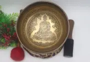 Immerse yourself in the soothing vibrations of 8-inch Healing Singing Bowl-
