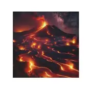 Gorgeous Flame Volcano Face Towel