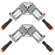 2 Pack Double Handle Corner Clamp 90 Degree Right Angle Corner Clamp with Adj...