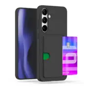 Samsung Galaxy S24 Plus Compatible Case Cover With Goospery Rail 2 Card Case - Black