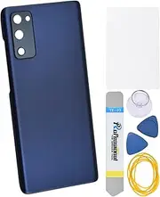 Cloud Navy Plastic Back Panel Cover Replacement for Samsung Galaxy S20 FE 5G with Rear Camera's Frame Rear Camera's Glass Cover Pre-Install Adhesive and Installation Instruction Tool Kit