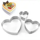 Bakeware Heart Shaped Heart Cake Mold Tart Ring Pancake Mold Cake Ring Set