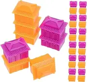 Toyvian 40pcs Mini Hotel House Props House Rich Man Board Game Hotel Chess for Board Game Chessmen Replacement Plastic
