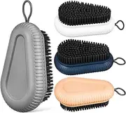 Healvian 4pcs Laundry Brush Set Scrub Brush for Kitchen Bathroom Shoes Clothes Non-slip Long Handle