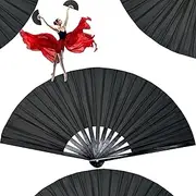 [Generic] Boots on the Ground Fan, Clacking Fans for Line Dancing, Line Dance Popping Fan, Foldable Laser Colors Hand Fan for Cooling, Dance, Party & Decoration (B)