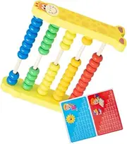 WEKAMOS Giraffe Wooden Abacus Calculation Tool Preschool Supplies Educational Toys for Kids