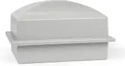 Urn Vault for Underground Burial | Fortified Container to Hold Adult Human Ashes and Cremation Urns for Cemetery and Ground Burial | Made in The USA (Regent, Granite Grey)