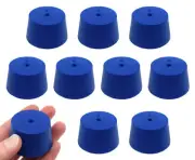 10PK #9 ASTM Neoprene Stoppers, 1 Hole - Eisco Labs