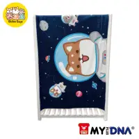 在飛比找momo購物網優惠-【MY+DNA 熊本部】柴語錄舒適蓋毯禮盒組-外太空(B00