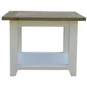 Lavasa Side Sofa End Lamp Table 60cm Solid Mango Wood Modern Farmhouse Furniture